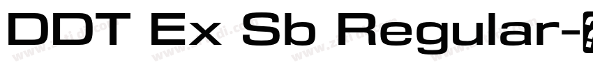 DDT Ex Sb Regular字体转换